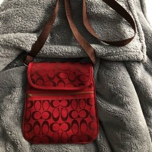 Red Coach Purse